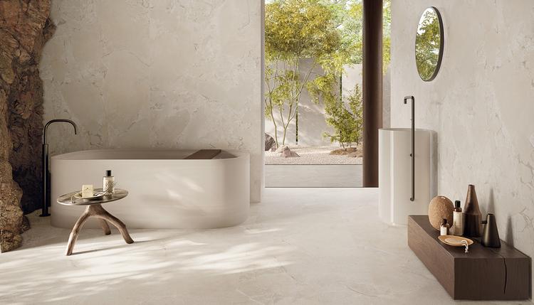 Unique Intensity | Emilceramica Gres Porcelánico Provenza Unique Intensity Stone Piedra Baño White Purestone,white Cobblestone Imagen Galería | Emilceramica