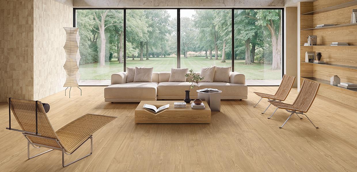 Gres Porcelánico Emil Nordea Madera Sala De Estar Tramonto Imagen Galería | Emilceramica Gres Porcelánico Emil Nordea Madera Sala De Estar Tramonto Imagen Galería | Emilceramica