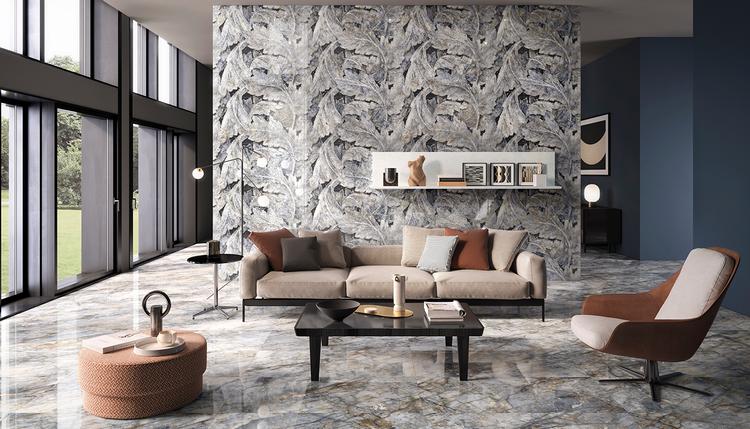 Tele Di Marmo Revolution | Emilceramica Gres Porcelánico Emil Tele Di Marmo Revolution Sala De Estar Imagen Galería | Emilceramica