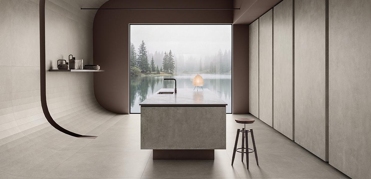 Gres Porcelánico Provenza Unique Concrete Cemento Cocina Grigio Cemento Colato,grigio Cemento Seminato Imagen Galería | Emilceramica Gres Porcelánico Provenza Unique Concrete Cemento Cocina Grigio Cemento Colato,grigio Cemento Seminato Imagen Galería | Emilceramica