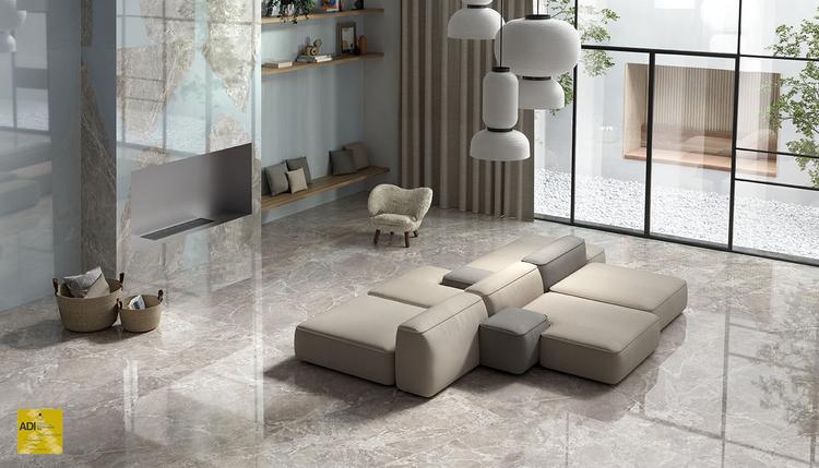 Unique Marble | Emilceramica Gres Porcelánico Provenza Unique Marble Mármol Sala De Estar Moon Grey Marmo,moon Grey Decoro Ambra,resin Resina Imagen Galería | Emilceramica